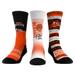 Unisex Rock Em Socks Cincinnati Bengals Throwback Three-Pack Crew Sock Set