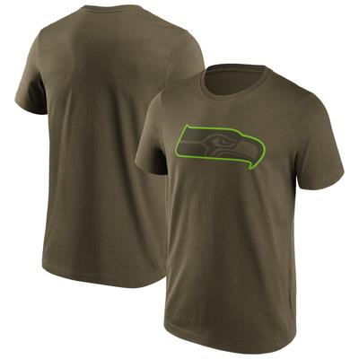 Seattle Seahawks Khaki Color Pop Graphic T-Shirt – Herren Image