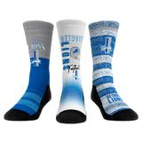 Unisex Rock Em Socks Detroit Lions Throwback Three-Pack Crew Sock Set