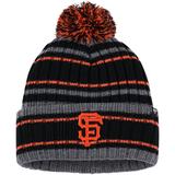 Men's '47 Gray/Black San Francisco Giants Rexford Cuffed Knit Hat with Pom