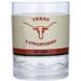 Texas Longhorns 14oz. Vintage Tan Retro Rocks Glass