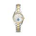 Women's Fossil Silver Saint Mary's Belles Scarlette Mini Two-Tone Stainless Steel Watch