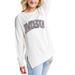 Women's Gameday Couture Cream Montana State Bobcats Legacy Side Split Pullover Top
