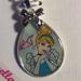 Disney Accessories | Cinderella Silver Plated Charm & Necklace By Disney | Color: Blue/Pink | Size: About A 20 In Chain