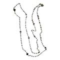 American Eagle Outfitters Jewelry | 3 For $35 Extra Long Glass Bead Necklace, Neutral Colors | Color: Gray/Tan | Size: Os