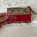 Coach Bags | Coach Card And Money Holder Wallet With Keychain | Color: Brown/Red | Size: Os