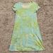 Lilly Pulitzer Dresses | Lilly Pulitzer Blue Green Bamboo Print Short Sheath Dress Womens Sz S | Color: Blue/Green | Size: S