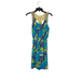 Lilly Pulitzer Dresses | Lilly Pulitzer Womens Dress Size Small Blue Green Yellow Floral Sequin Shoulders | Color: Blue/Green/Yellow | Size: S