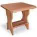 All Things Cedar Wooden Outdoor Side Table Wood in Brown | 21 H x 21 W x 21 D in | Wayfair ST24
