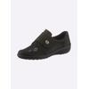 Klettschuh CLASSIC BASICS, Damen, Gr. 42, Weite H, schwarz, Nubukleder, Schuhe Klettschuh Slipper