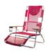 Ostrich 3-N-1 Light Aluminum Multi-Position Reclining Beach Chair, Pink (3 Pack) Metal in Pink/Red | 39.73 H x 28.1 W x 60.76 D in | Wayfair