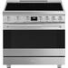 SMEG 36" Professional Induction Range | 35.2 H x 35.9 W x 26 D in | Wayfair SPR36UIMX