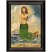 Spicher & Co Mermaid Looking in Mirror Green Tail Painting by Kolene Spicher Paper in Blue/Green | 28.375 H x 21.375 W x 0.875 D in | Wayfair 98018