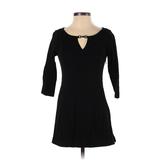 White House Black Market Casual Dress Keyhole 3/4 Sleeve: Black Dresses - Women's Size 2X-Small
