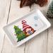 The Holiday Aisle® Delsia Gnomes Vanity Tray Ceramic/Porcelain in Green/Red/White | 0.79 H x 4.33 W x 7.8 D in | Wayfair