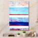 Wrought Studio™ Red White Meets Blue Abstract - Modern & Contemporary Canvas Wall Decor Canvas in Blue/Red/White | 36 H x 24 W x 1 D in | Wayfair