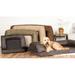 Archie & Oscar™ Hollymead Baxter Couch Microsuede Bolstered Dog Bed Memory Foam/Synthetic Material in Black/Brown | 35 W x 25 D in | Wayfair