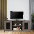 17 Stories TV Stand for TVs up to 43" Wood in Brown | Wayfair AAC83065A0024187B7166557D66828A2