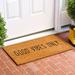 The Twillery Co.® Kelesia Good Vibes Only Non-Slip Indoor/Outdoor Door Mat Coir | 29 H x 17 W x 0.6 D in | Wayfair 079C98BE80A74764A7F316A3641421C8