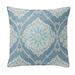 Charlton Home® Angelino Polyfill Geometric Square Throw Cushion Polyester/Polyfill/Cotton in Blue | 24 H x 24 W x 3 D in | Wayfair