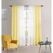 Ebern Designs Decater Ombre Sheer Rod Pocket Curtain Panels in Yellow | 95 H x 52 W in | Wayfair 8FFBFA88B2894A14A7710DDA8B79E89E