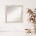 Gracie Oaks Modeste Beveled Wall Mirror Wood in White | 23 H x 23 W x 0.75 D in | Wayfair 6DD758B1764C40B08761E2D5A948080B