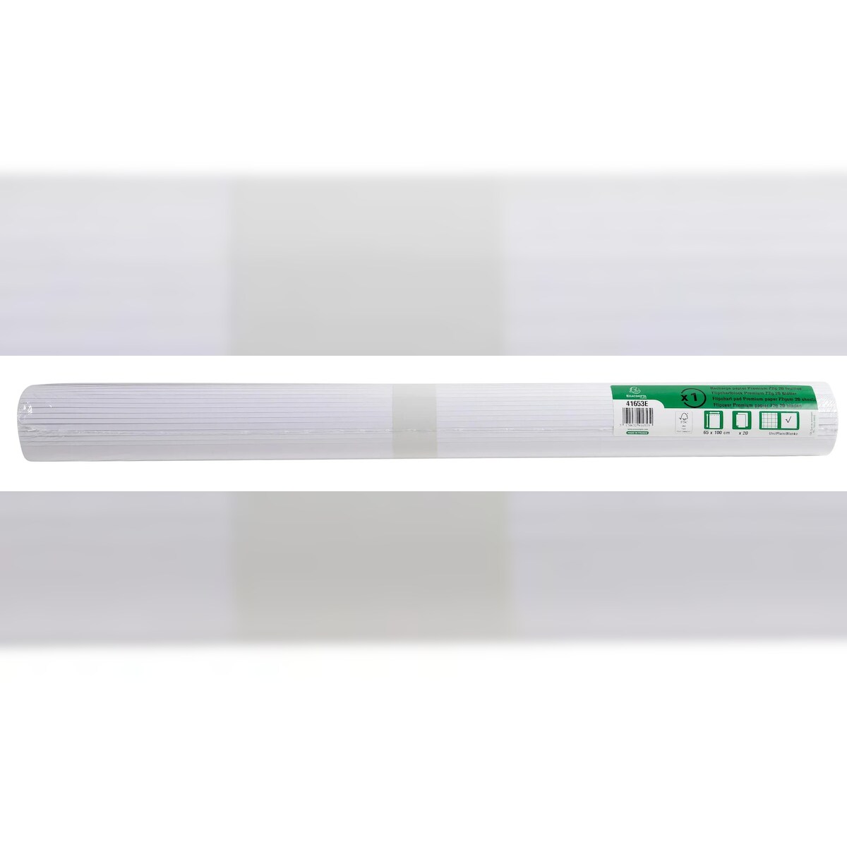 Exacompta 41653E 5x Flipchartblock - Offset Papier Premium 80g/m2, 20 Blatt blanko - Weiß Image