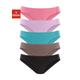 Bikinislip PETITE FLEUR Gr. 32/34, 5 St., bunt (pink, türkis, lila, taupe, schwarz) Damen Unterhosen Bikini Slips