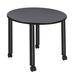 Regency Kee Round Breakroom Table Top Wood/Metal in Gray | 29 H x 42 W x 42 D in | Wayfair TBMC42RNDGYBK