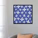 Winston Porter "Skull Pattern" by Erin Clark Graphic Art on Canvas in Black/Blue/Indigo | 26 H x 26 W x 1.5 D in | Wayfair