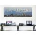 Ebern Designs Anchorage Panoramic Skyline Cityscape Photographic Print on Canvas in Blue Canvas, Cotton in White | 12 H x 36 W x 1.5 D in | Wayfair