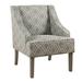 Side Chair - Red Barrel Studio® Zaheim 25" Wide Side Chair Wood/Fabric in Gray/Green/Brown | 33.25 H x 25 W x 27.75 D in | Wayfair