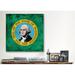 Winston Porter Flags Washington Lomo Film Grunge Graphic Art on Wrapped Canvas Canvas | 26 H x 26 W x 1.5 D in | Wayfair