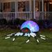Gemmy Industries Airblown Projection Kaleidoscope Spider LG (RGB) Inflatable Polyester in Black | 31 H x 96 W x 96 D in | Wayfair G-55295