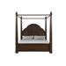 Canora Grey Venice Canopy Bed Wood in Brown | 96 H x 84.5 W x 94 D in | Wayfair 56EB2E8973384FC08AF6EBCF73B39085