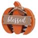 The Holiday Aisle® Pumpkin Stand Wood/Metal in Brown | 5.5 H x 5.75 W x 1.34 D in | Wayfair 1643F612C098497DAA5997B3425FAEAB