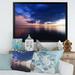 Highland Dunes Dramatic Panoramic Tropical Sunset X - Nautical & Coastal Canvas Wall Decor Canvas in Blue/Pink | 30 H x 40 W x 1.5 D in | Wayfair