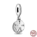 Lucky Everver Dangle Charm pour femme perle en argent regardé 925 convient au bracelet Pandora