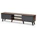 Clapton Two-Tone Grey and Oak Brown Finished Wood TV Stand