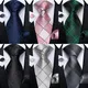 Ensemble de cravates en soie pour hommes bleu rouge noir carreaux marque de mode de luxe