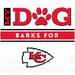 Imperial White Kansas City Chiefs 10" x 10.5" Dog Barks Wood Wall Art