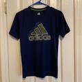 Adidas Shirts & Tops | Boys Adidas Dry Fit Tshirt | Color: Blue/Green | Size: Mb