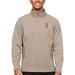 Men's Antigua Oatmeal Arizona State Sun Devils Course Quarter-Zip Pullover Top