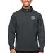 Men's Antigua Heather Charcoal Texas A&M Aggies Course Quarter-Zip Pullover Top