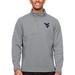 Men's Antigua Heather Gray West Virginia Mountaineers Course Quarter-Zip Pullover Top