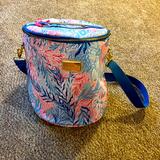 Lilly Pulitzer Bags | Lilly Pulitzer Blue/Pink Insulated Beach Cooler Adjustable/Removable Strap Nwt | Color: Blue/Pink | Size: Os