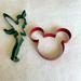 Disney Kitchen | Disney Parks Tinker Bell And Mickey Mouse Large Metal Cookie Cutters | Color: Green/Red | Size: Os