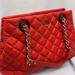 Kate Spade Bags | Kate Spade Gold Coast Maryanne Flo Coral Red Quilted Handbag Large 16”X10”X5”. | Color: Red | Size: Os