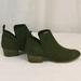 American Eagle Outfitters Shoes | American Eagle- Ankle Bootie- Olive Green Suede- Sz. 6 | Color: Green | Size: 6