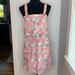 American Eagle Outfitters Dresses | American Eagle Overall Pink Floral Sheer Shirred In Back Sleeveless Dress | Color: Pink | Size: 6